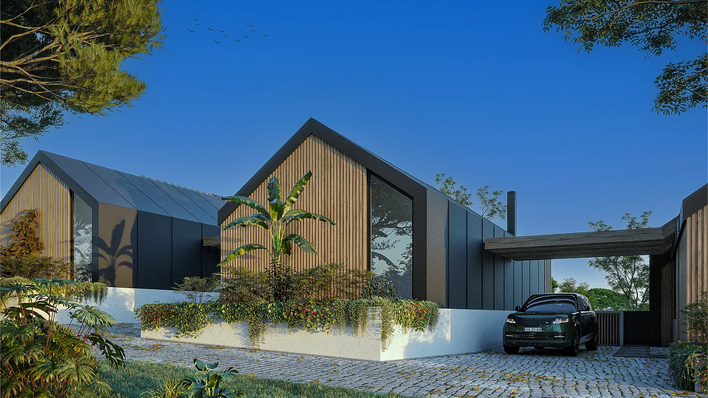 Modern villa exterior design